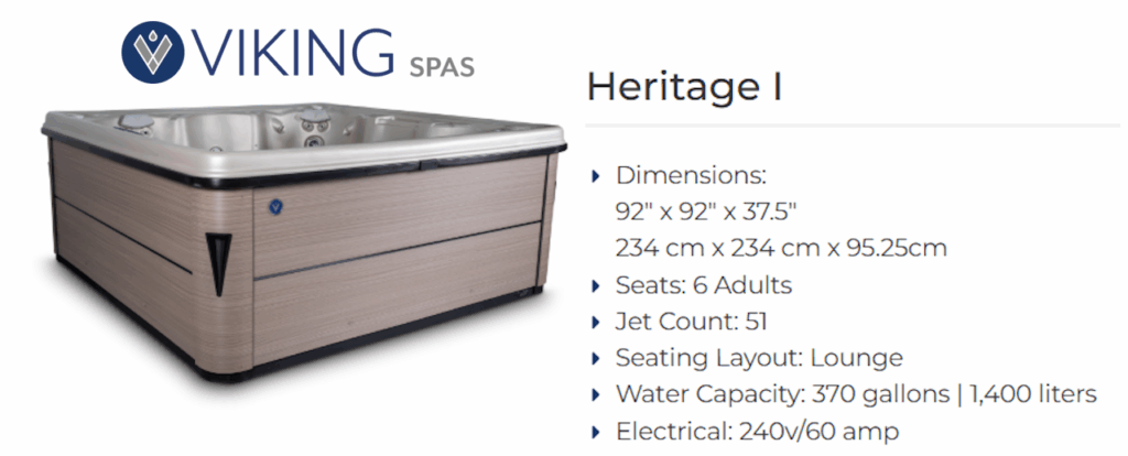 Viking Spas - Heritage I Hot Tub at Reinhard Pool & Spa in Lake Havasu City, Arizona