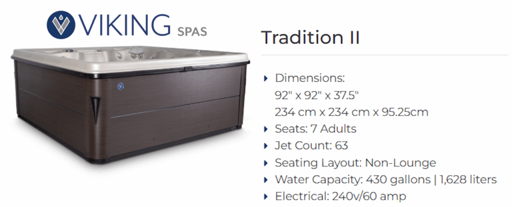 Viking Spas - Tradition II Hot Tub at Reinhard Pool & Spa in Lake Havasu City, Arizona